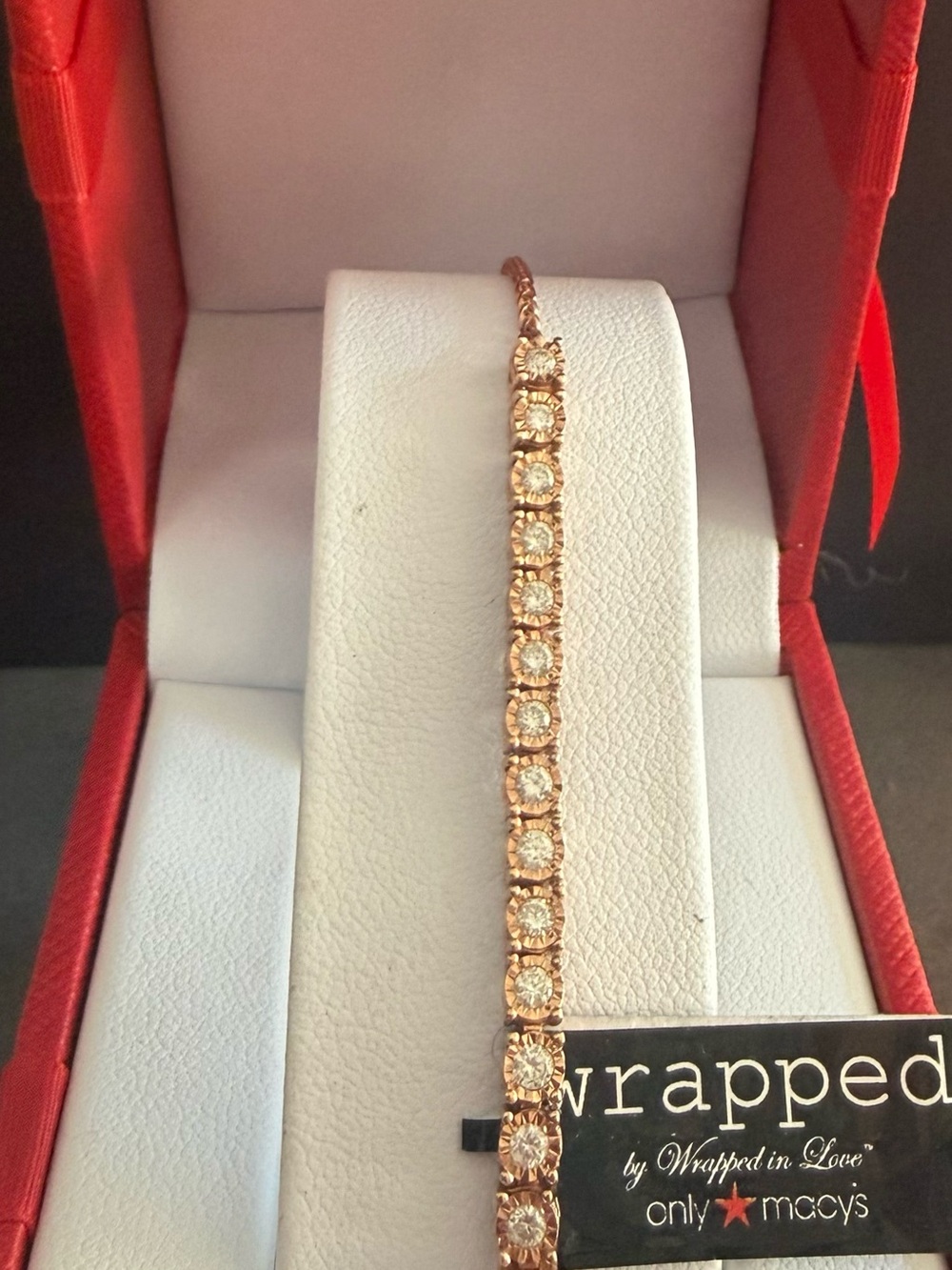 Macy’s Wrapped
Diamond Bolo Bracelet (1/2 ct. t.w.) 14k Rose Gold-
